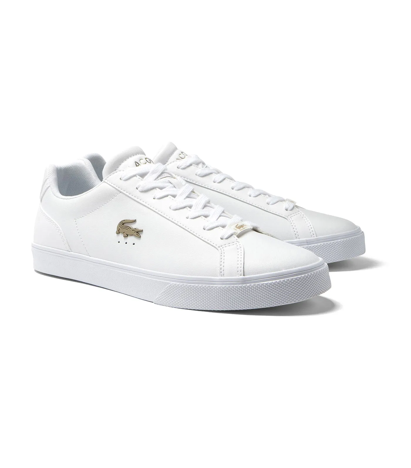 Men's Lacoste Lerond Pro Leather Trainers White/White