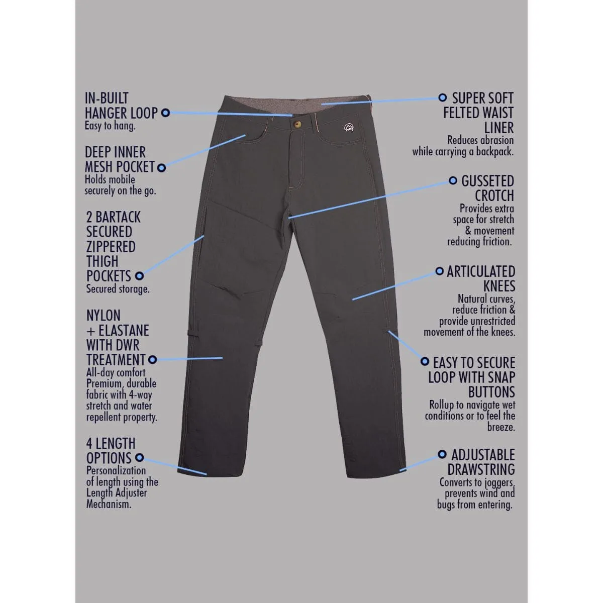 Men's Nomadic Alpine Pants - Mountain Gray