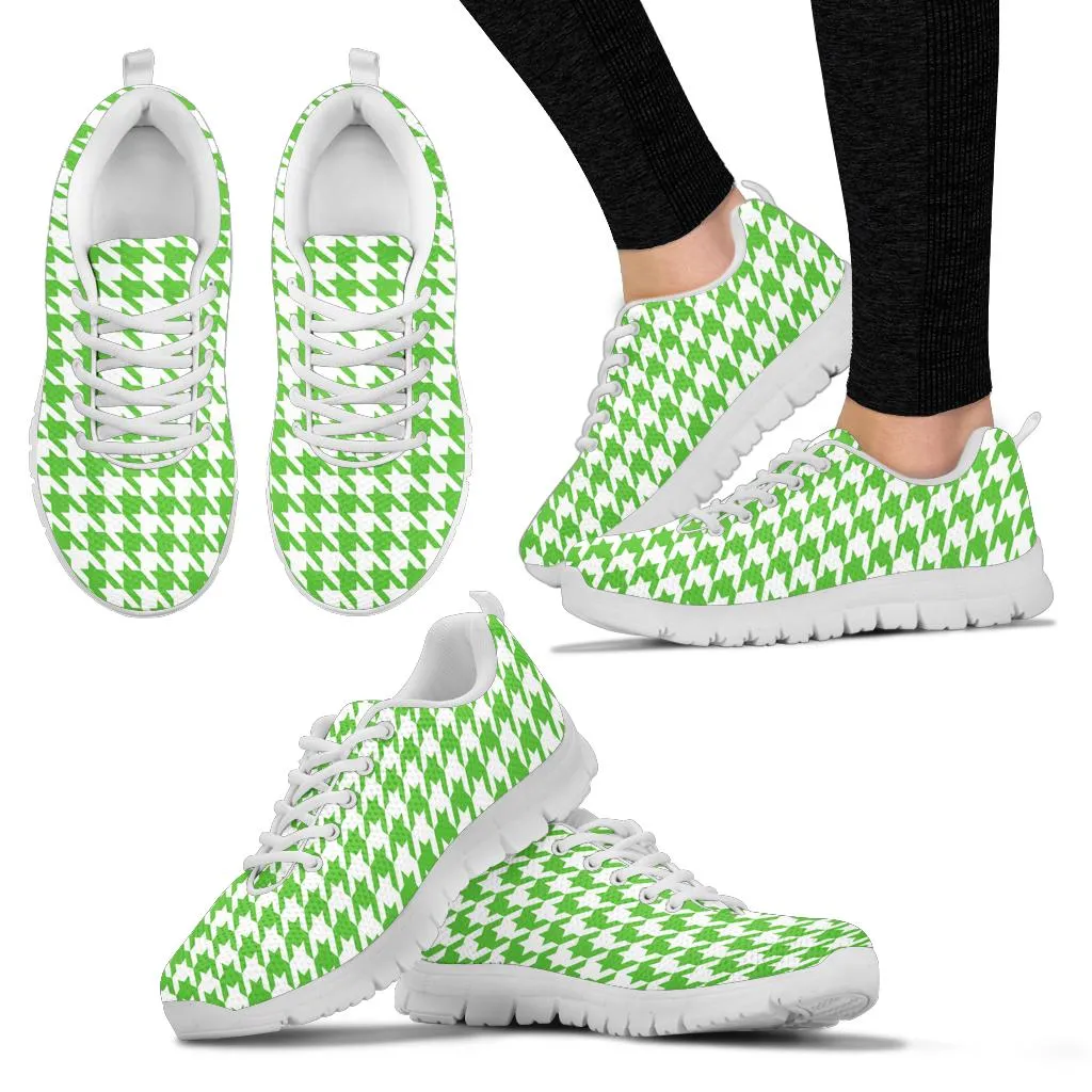 Mesh Sneaker Apple Green on White HT Pattern