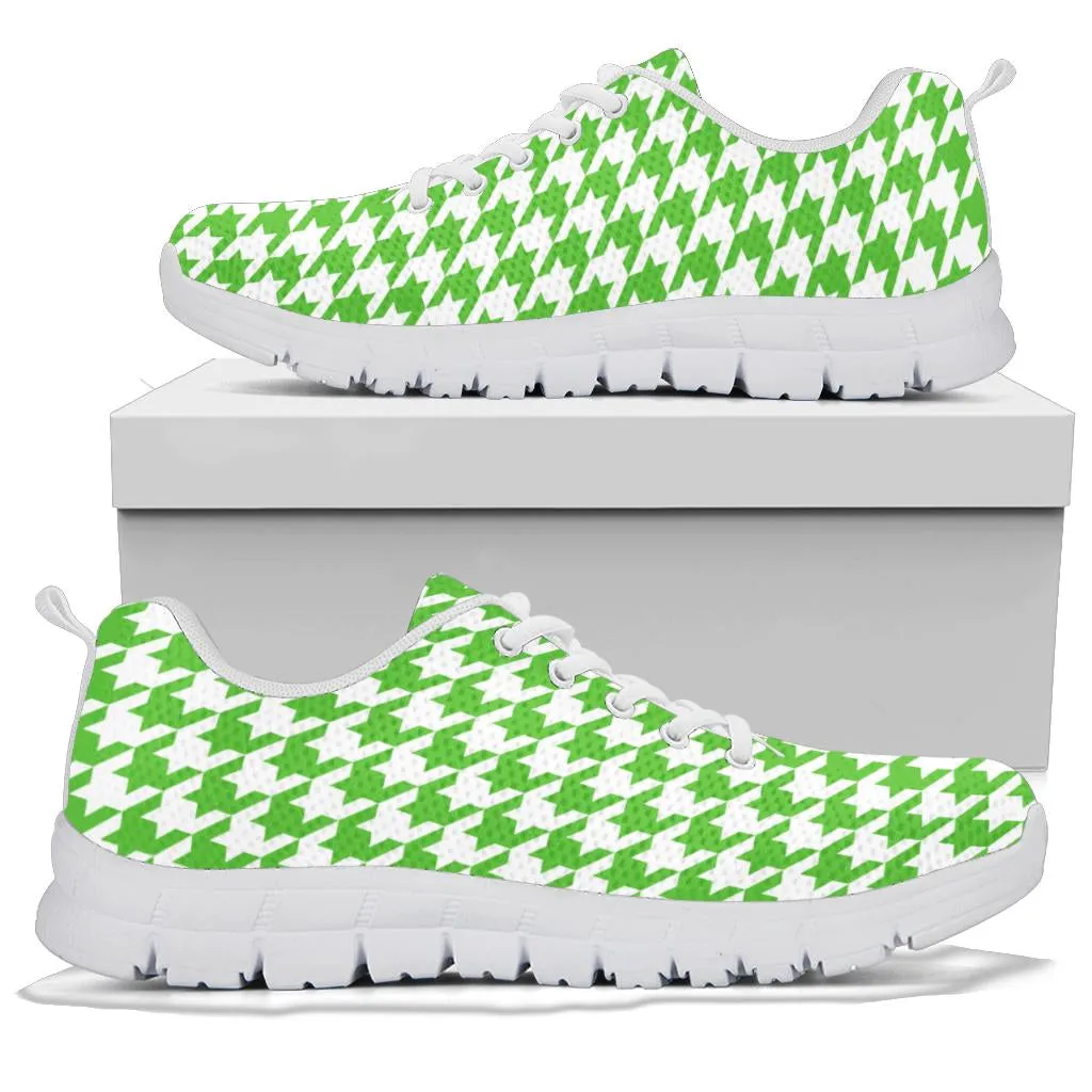 Mesh Sneaker Apple Green on White HT Pattern