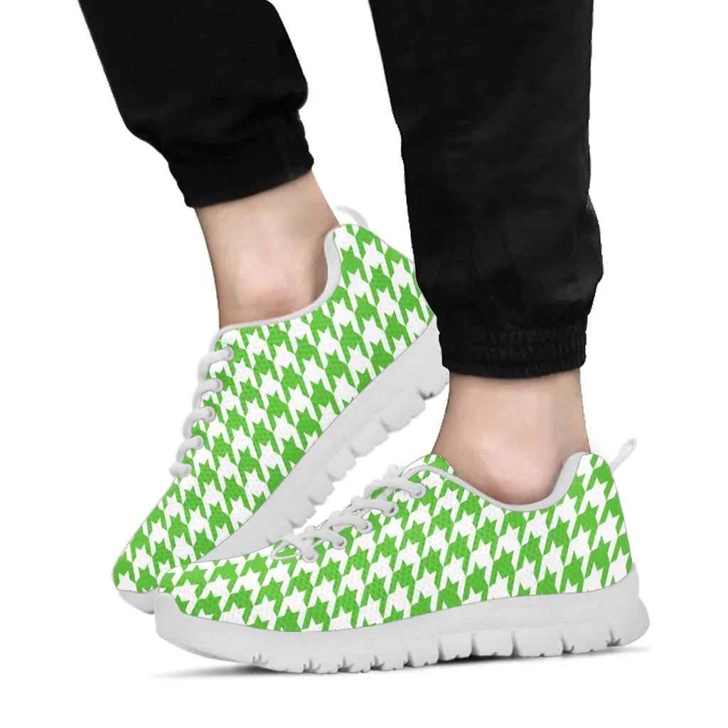 Mesh Sneaker Apple Green on White HT Pattern