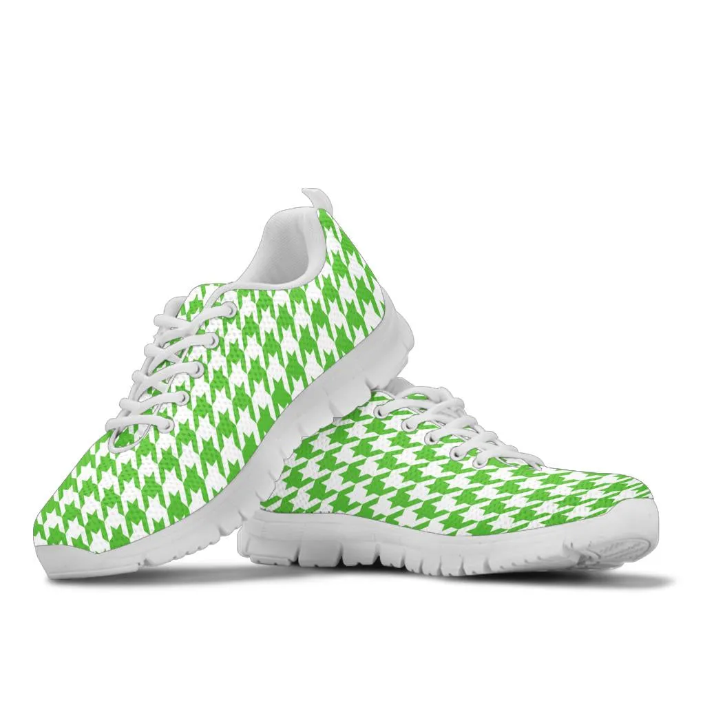 Mesh Sneaker Apple Green on White HT Pattern