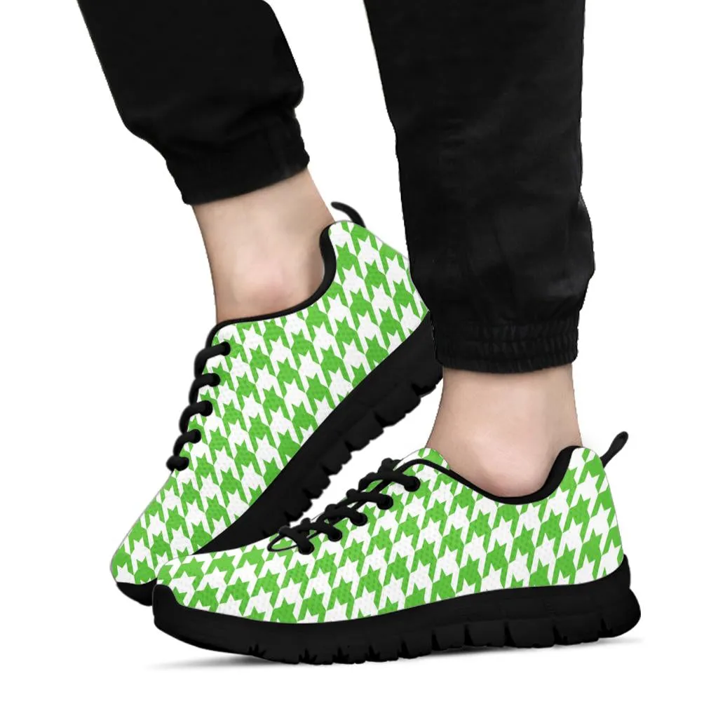 Mesh Sneaker Apple Green on White HT Pattern