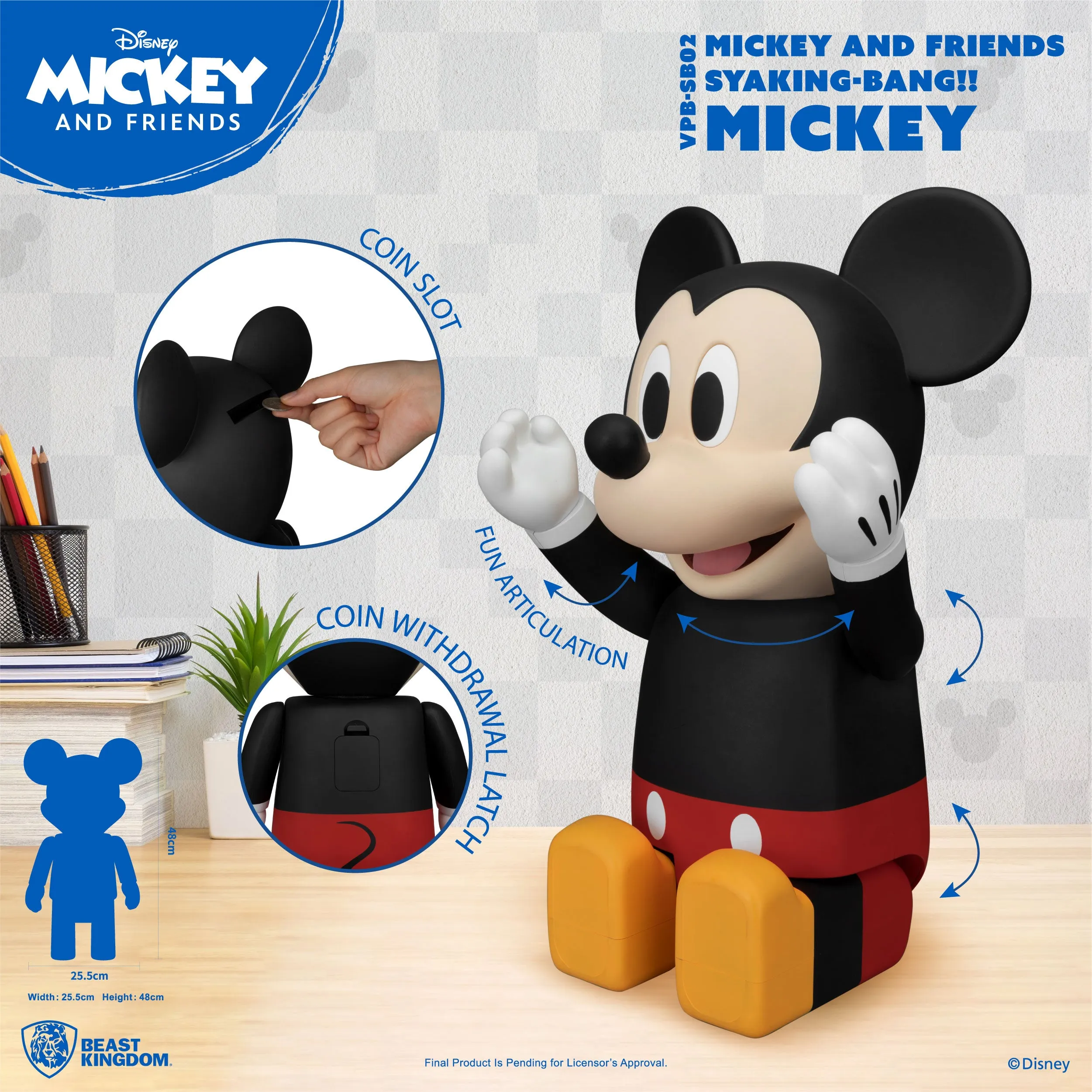 Mickey and Friends Piggy Bank Statue