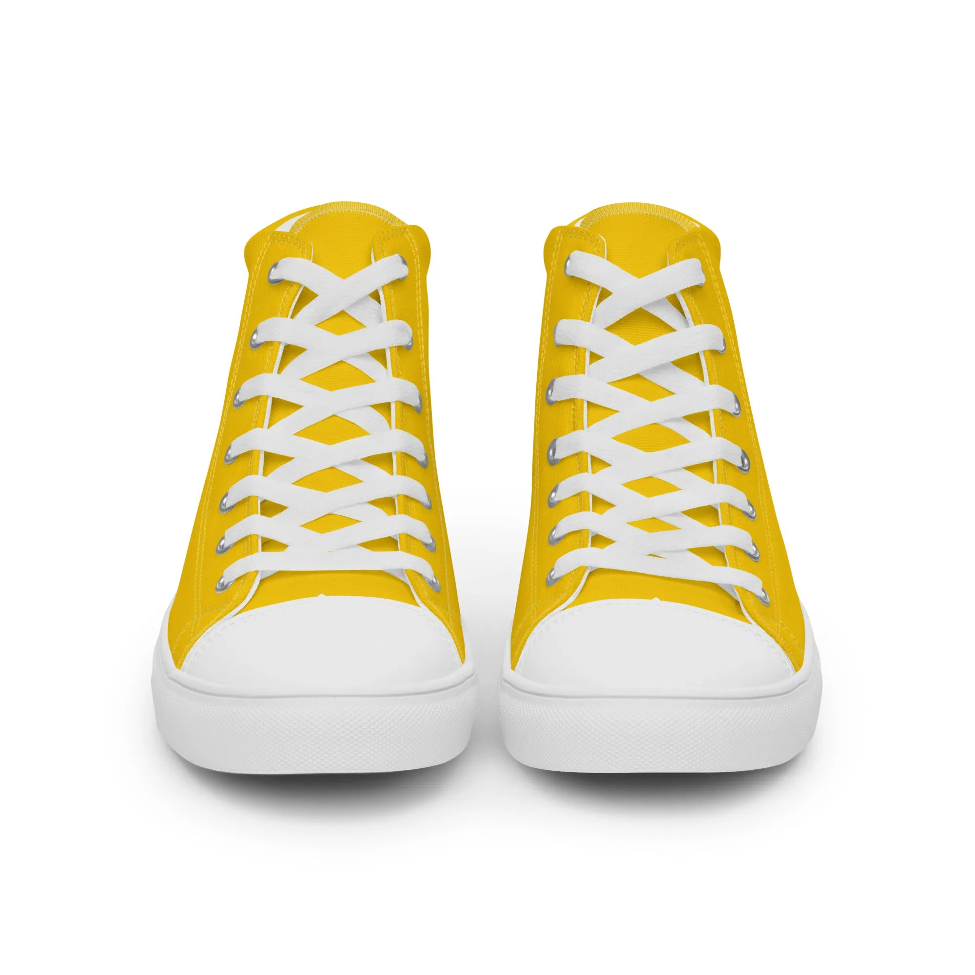 Minifigure Head Men’s High Top Canvas Shoes