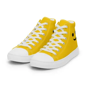 Minifigure Head Men’s High Top Canvas Shoes