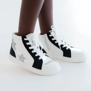 Miss Hannah Sneaker In Black & White - Kids