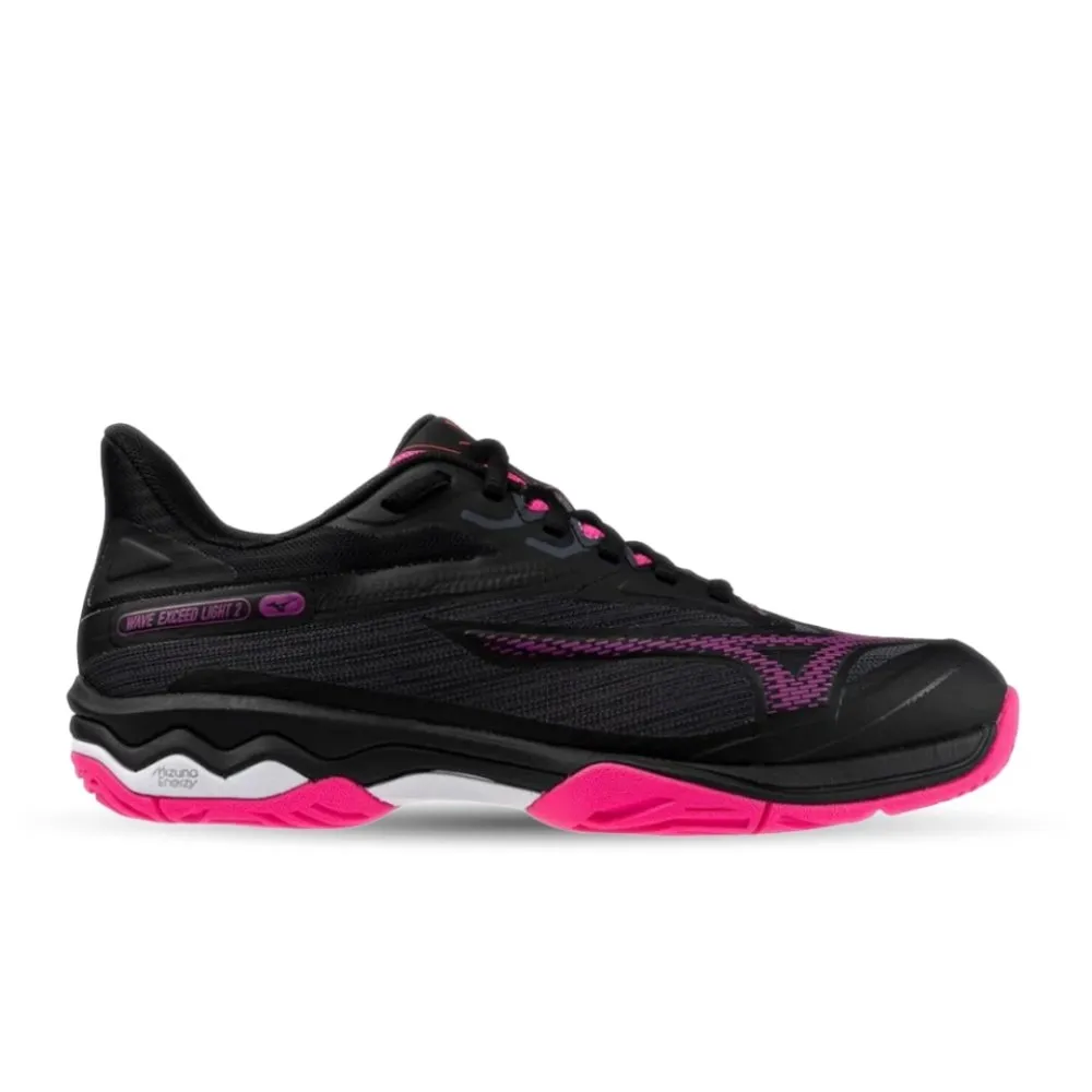 Mizuno Women's Wave Exceed Light 2 AC - Black/Pink Tetra