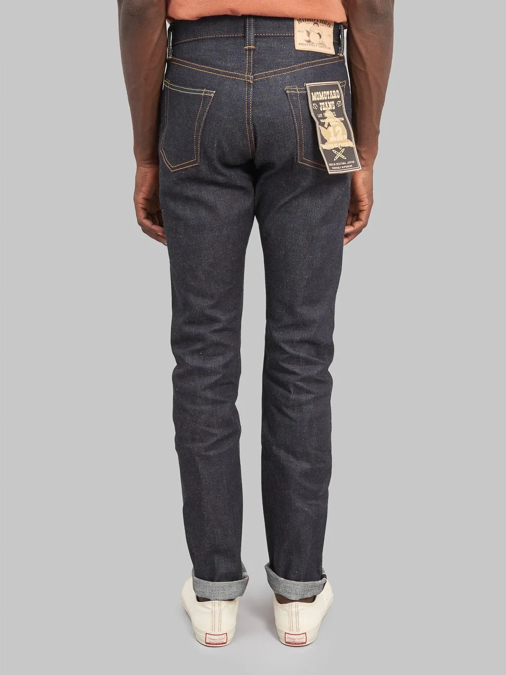 Momotaro 0605-12 12oz Natural Tapered Jeans