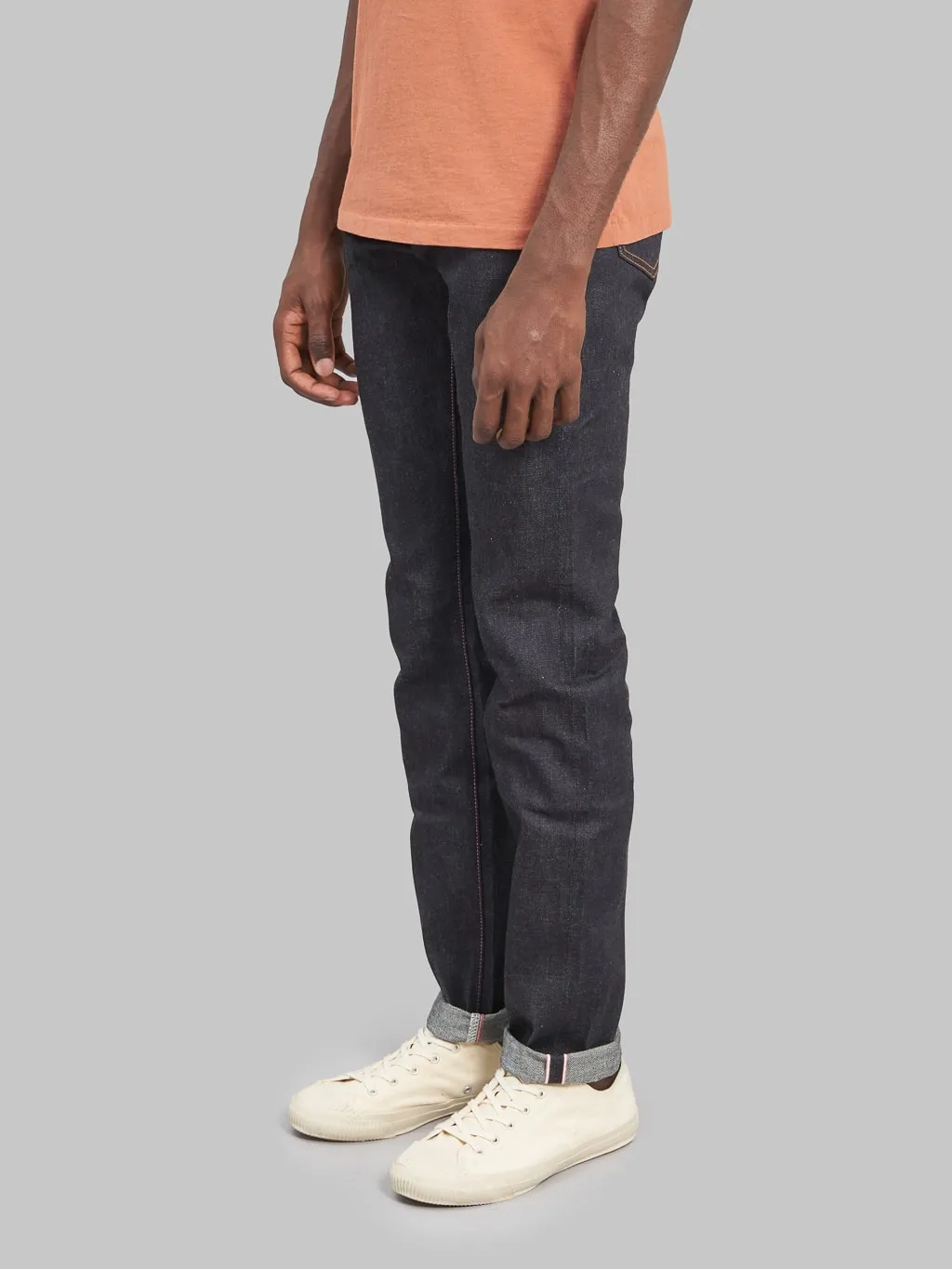 Momotaro 0605-12 12oz Natural Tapered Jeans