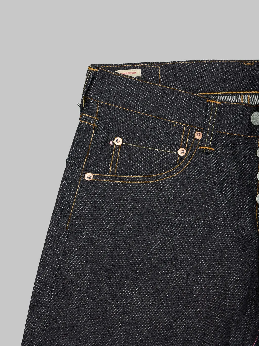 Momotaro 0605-12 12oz Natural Tapered Jeans