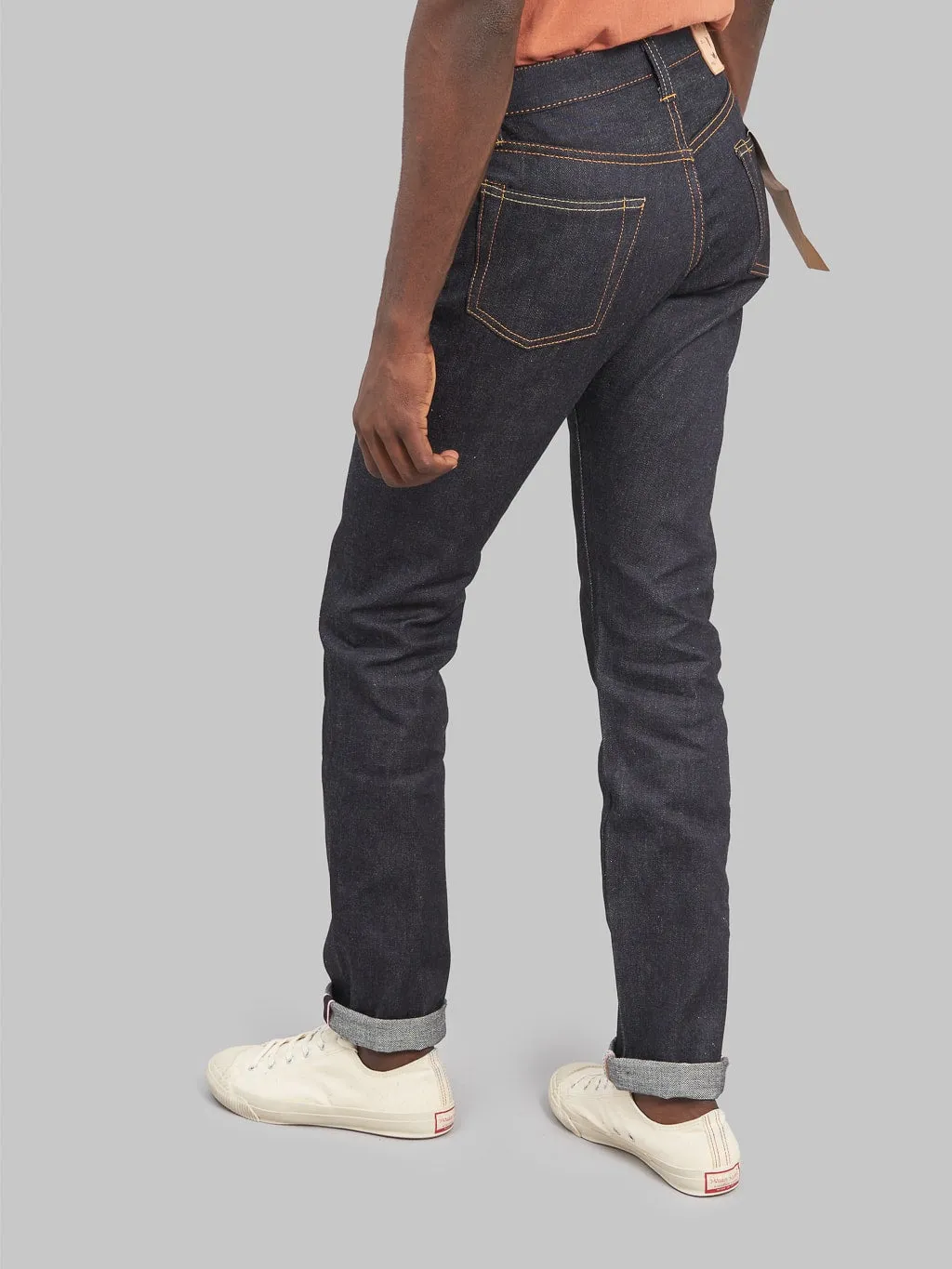 Momotaro 0605-12 12oz Natural Tapered Jeans