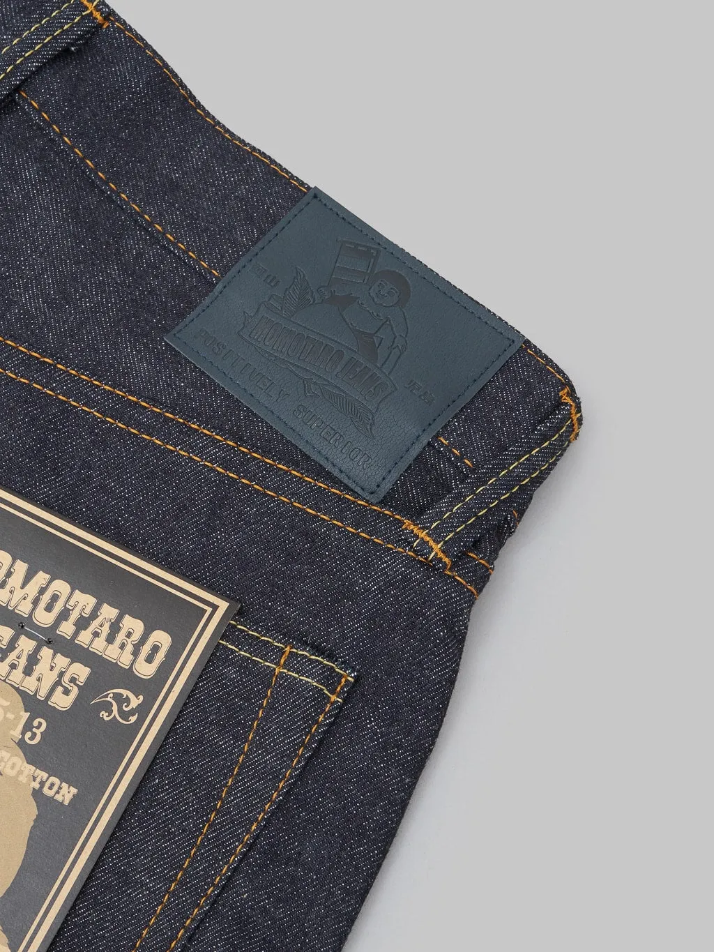 Momotaro 0605-13 13oz Natural Tapered Jeans