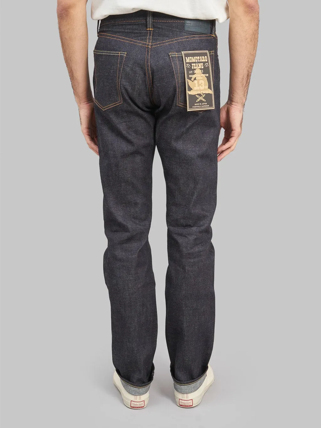 Momotaro 0605-13 13oz Natural Tapered Jeans