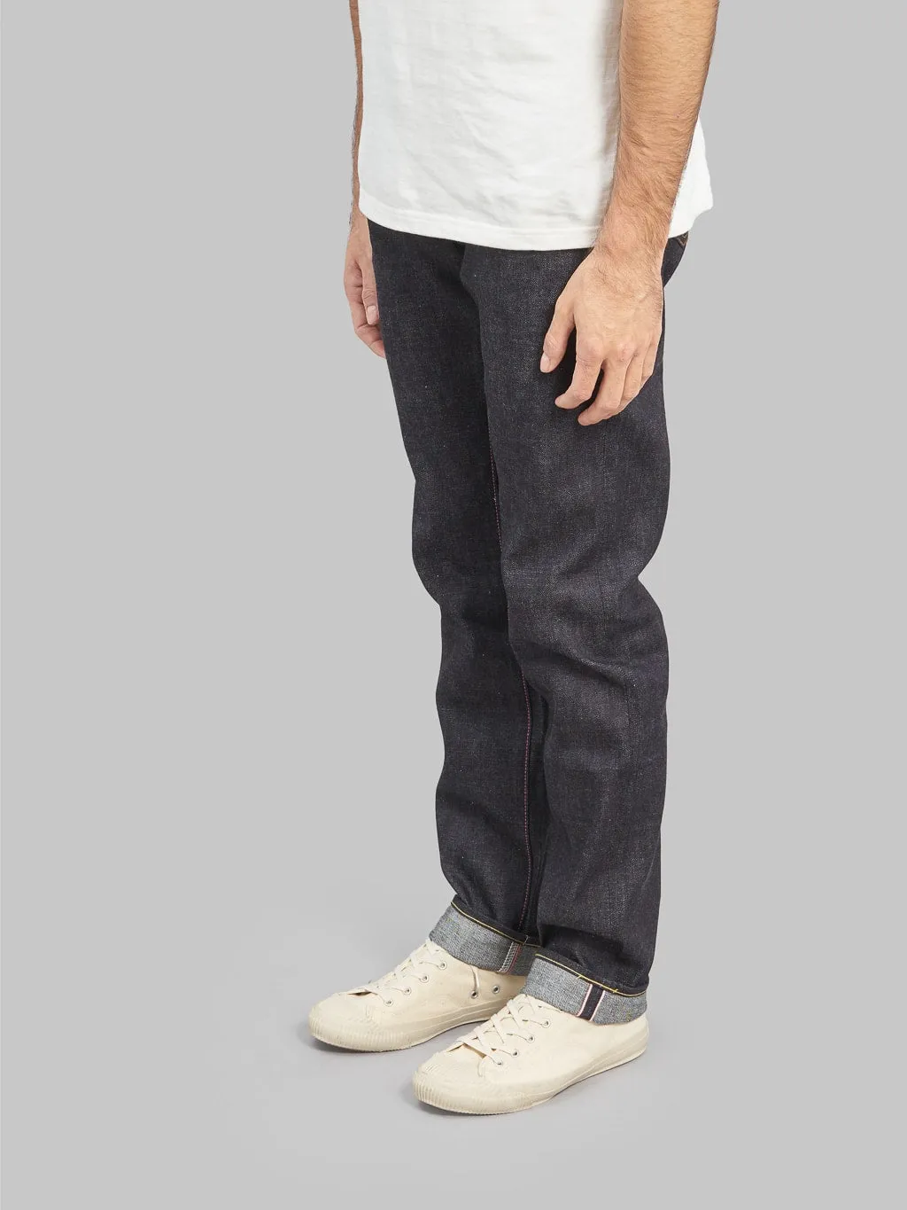 Momotaro 0605-13 13oz Natural Tapered Jeans