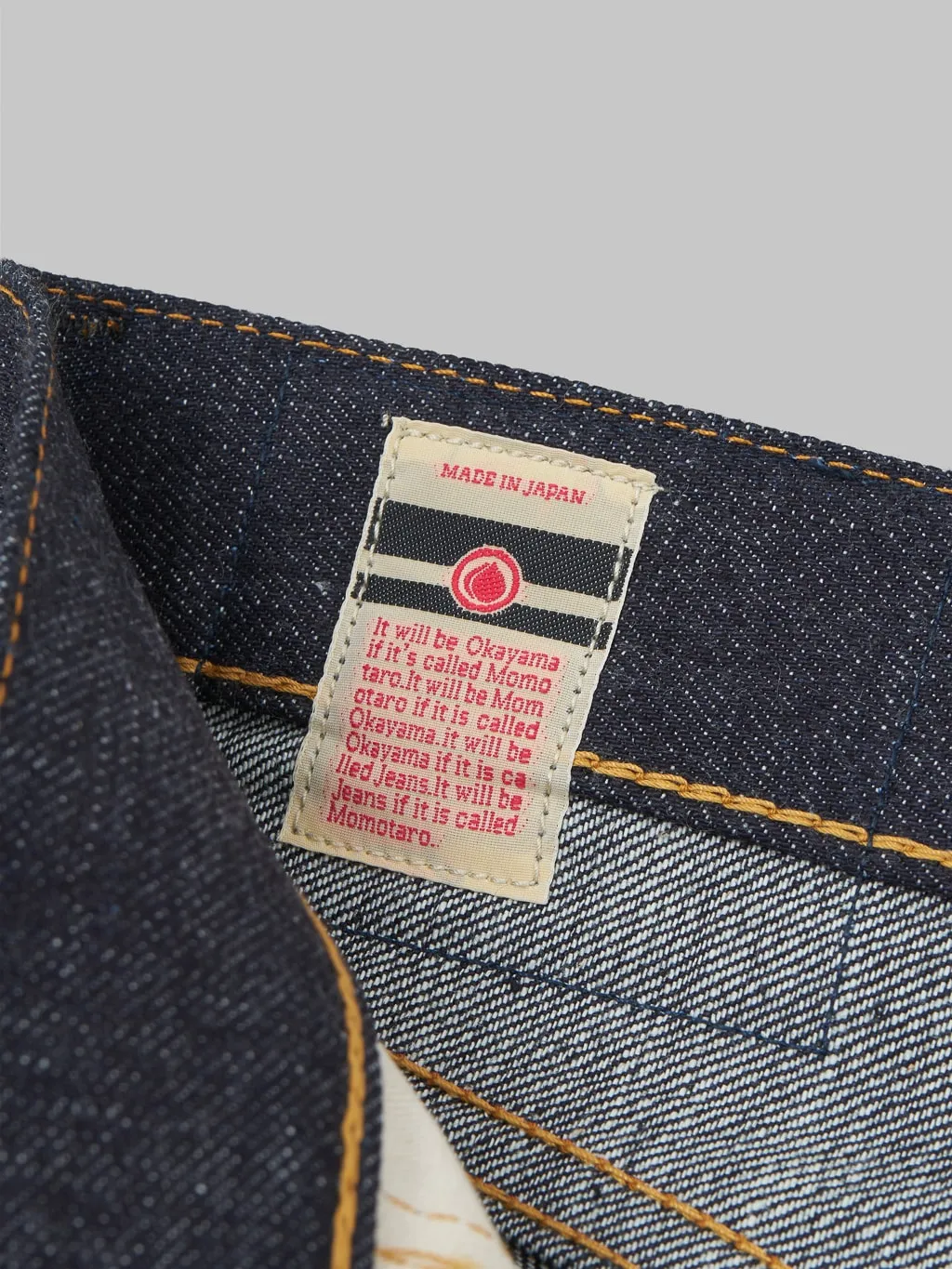 Momotaro 0605-13 13oz Natural Tapered Jeans