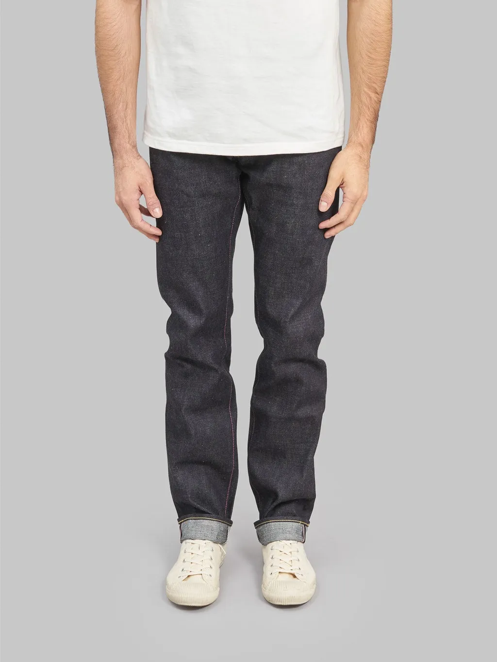 Momotaro 0605-13 13oz Natural Tapered Jeans