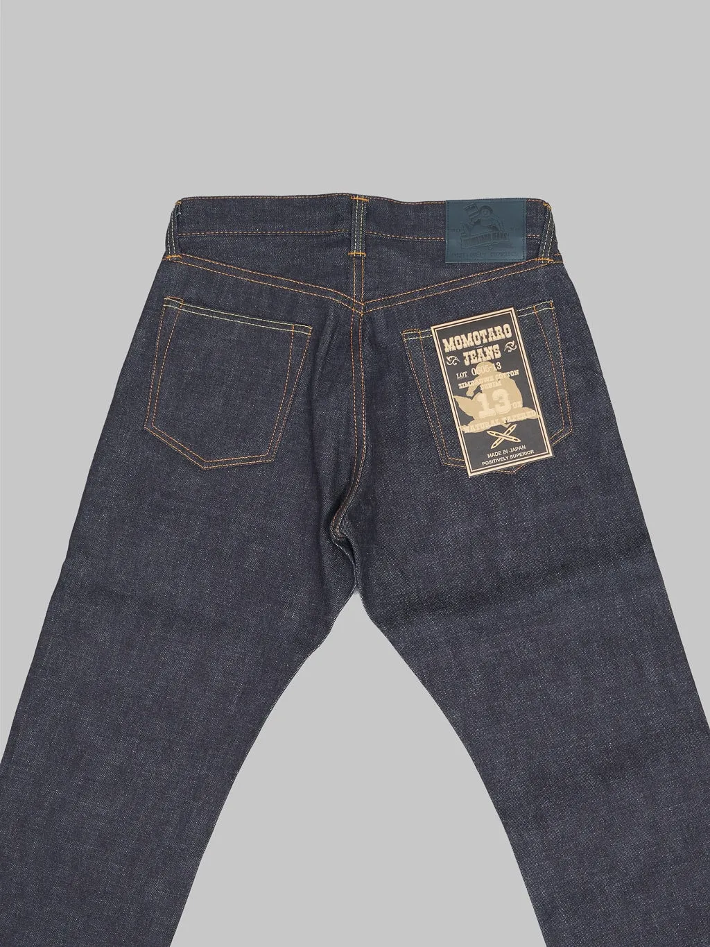 Momotaro 0605-13 13oz Natural Tapered Jeans