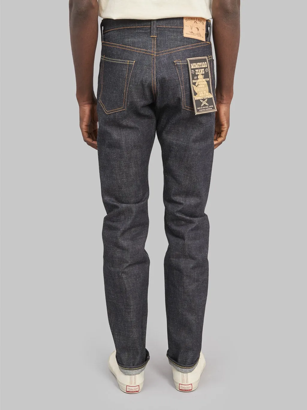 Momotaro 0605-V 15.7oz Natural Tapered Jeans