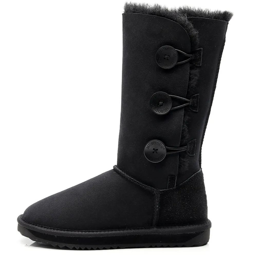 MUBO UGG Women's Water Resistant Australian Made 3 Buttons Classic UGG Boots 36910