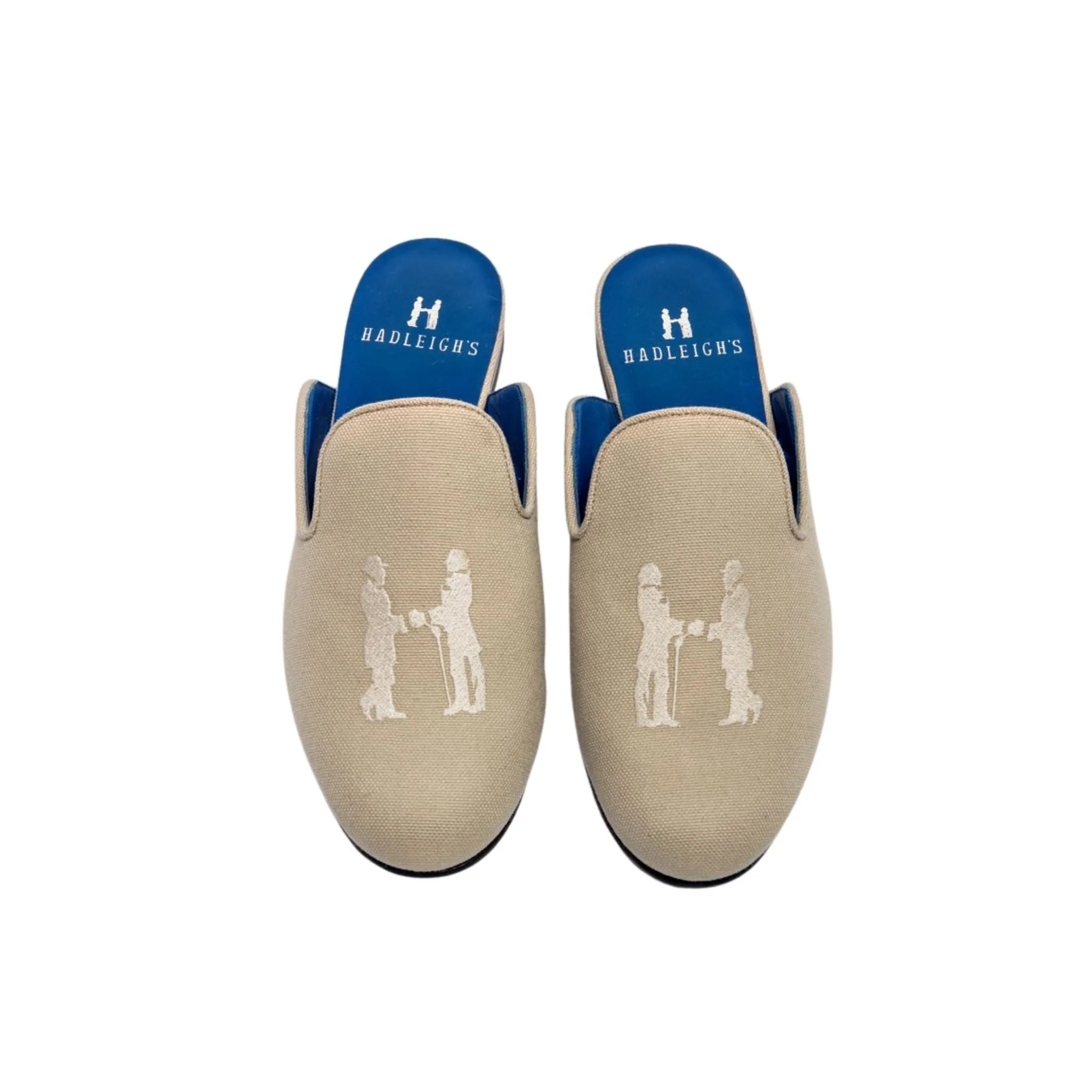 Mule in Beige with White Logo