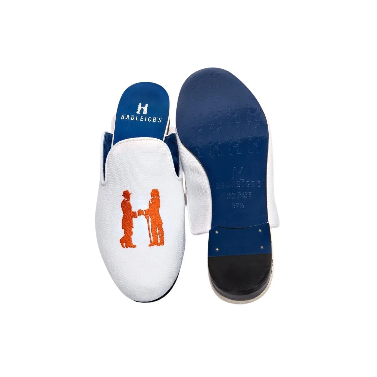 Mule in White with Orange Logo