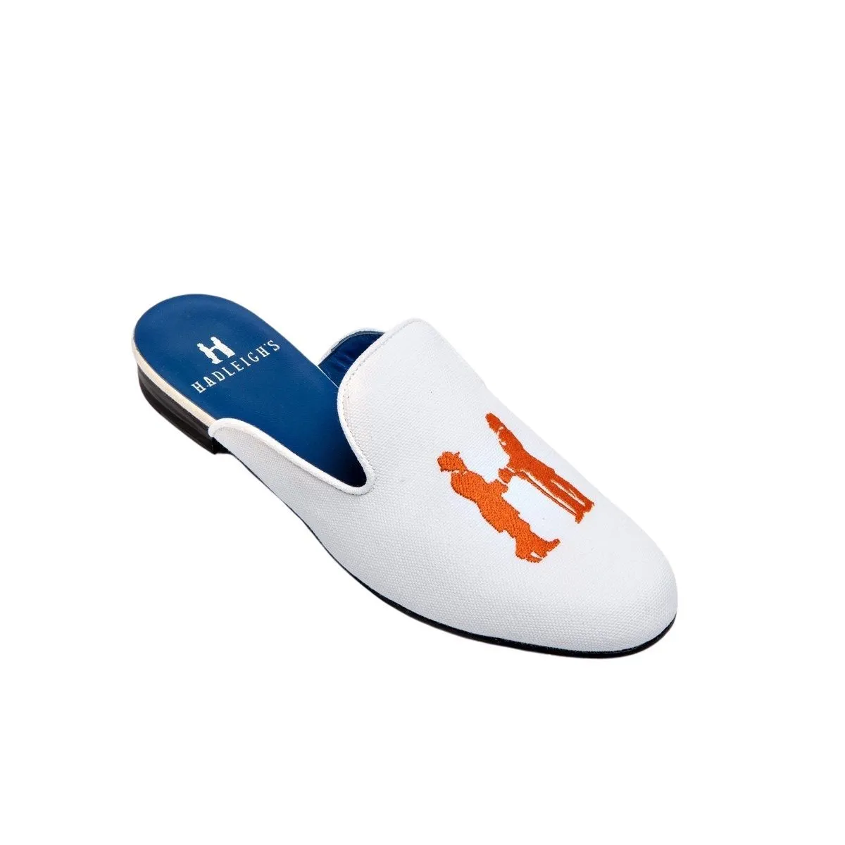 Mule in White with Orange Logo