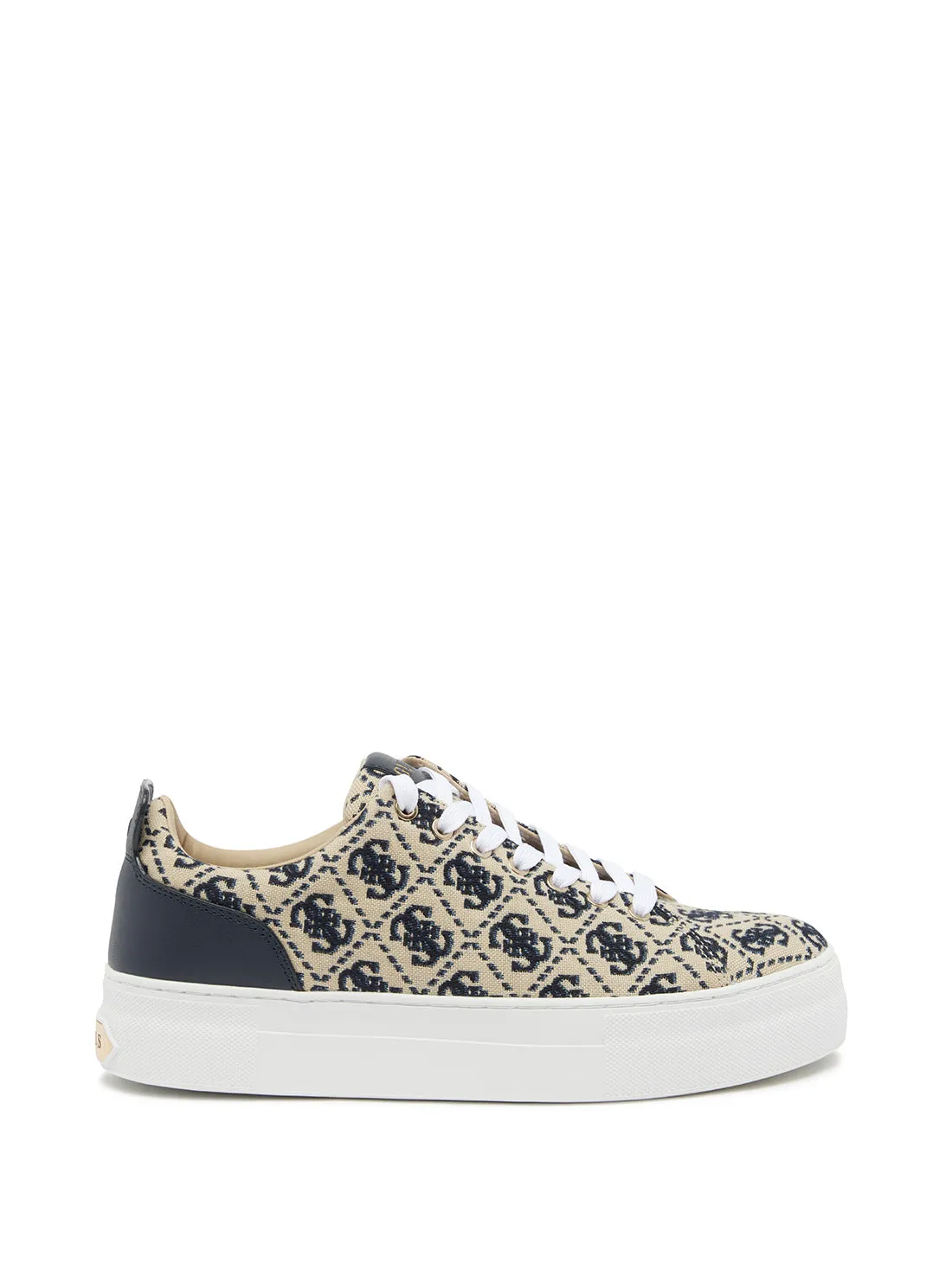 Navy Logo Gianele Low Top Sneakers