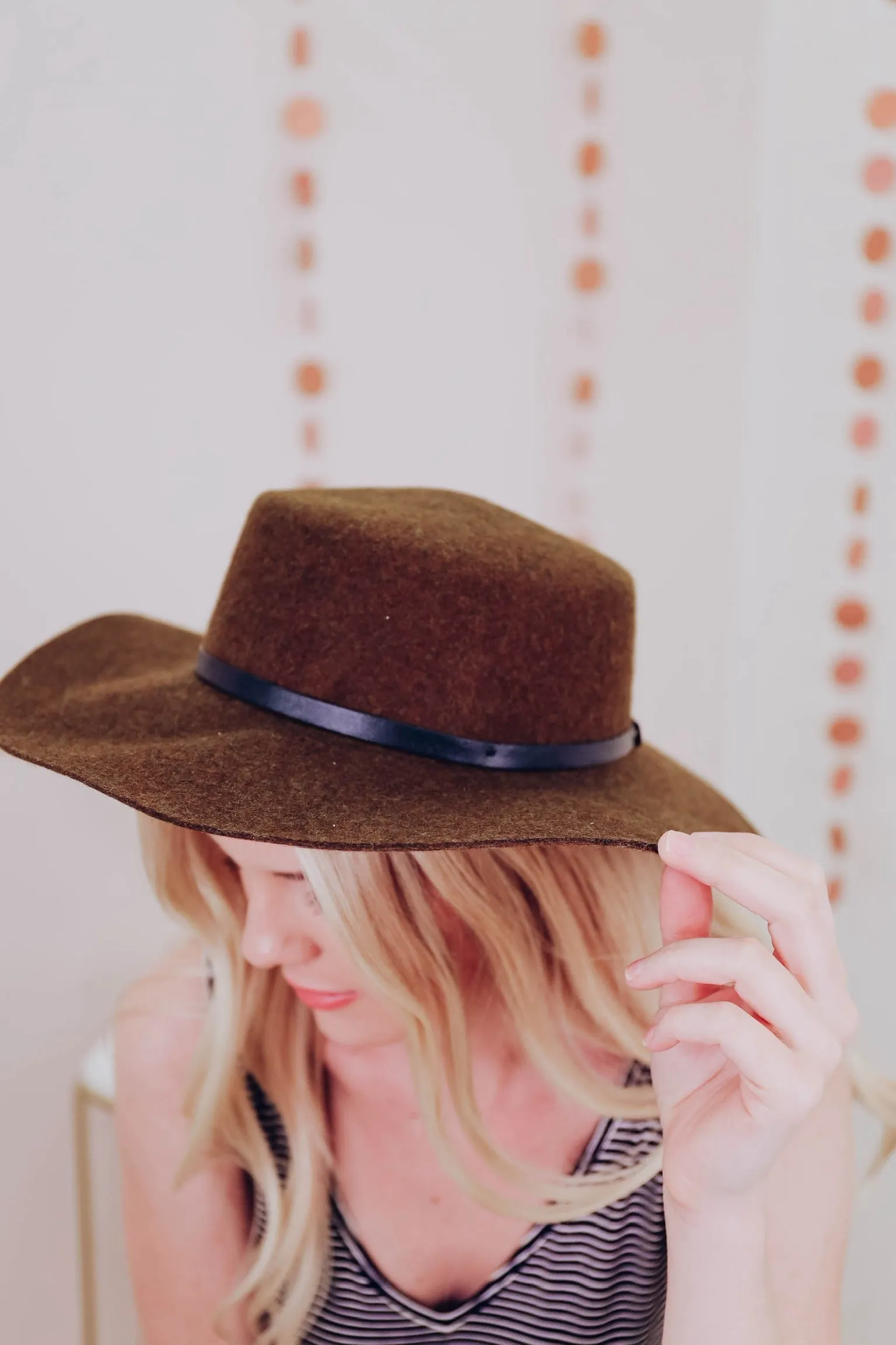 Night On The Town Hat - Olive