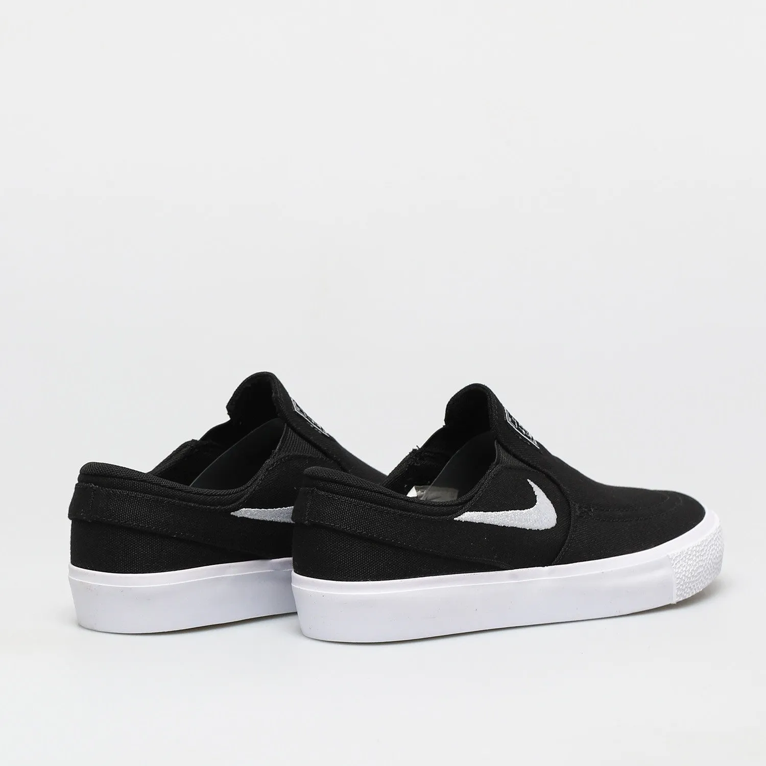 Nike Shoes SB Stefan Janoski Canvas Slip (GS) Youth - Black/White