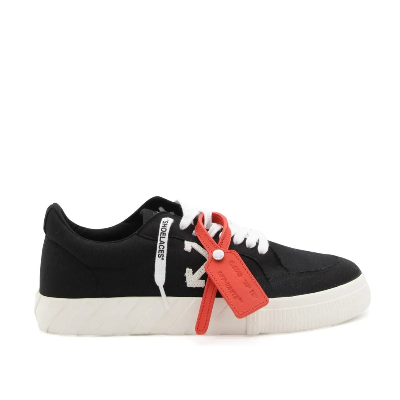 Off-White Low Vulcanized Sneakers Black Red