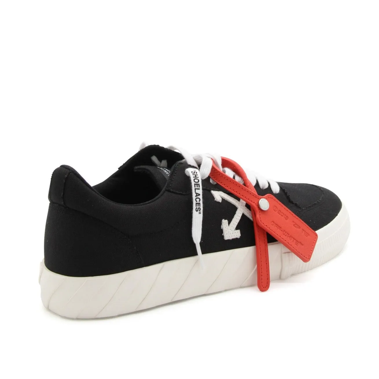 Off-White Low Vulcanized Sneakers Black Red