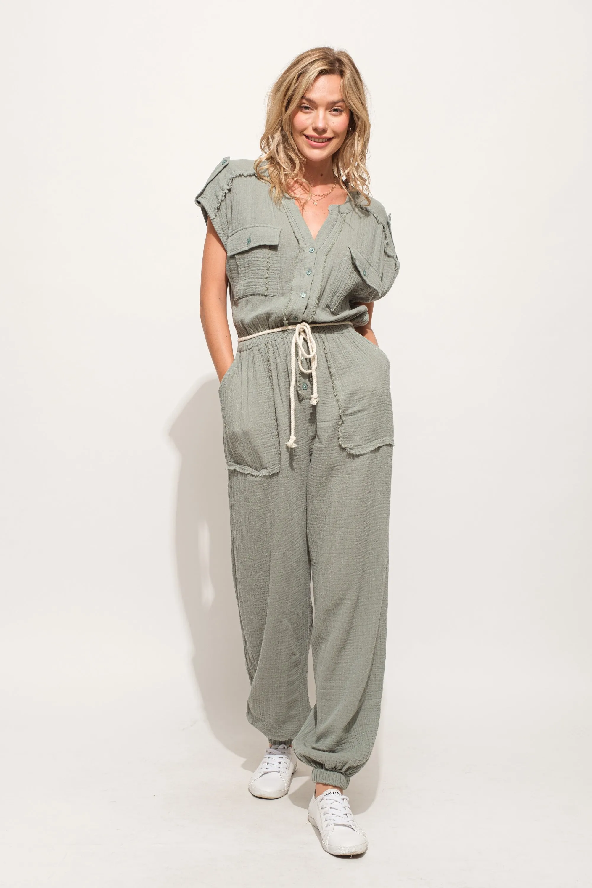 One More Time Utility Jumpsuit