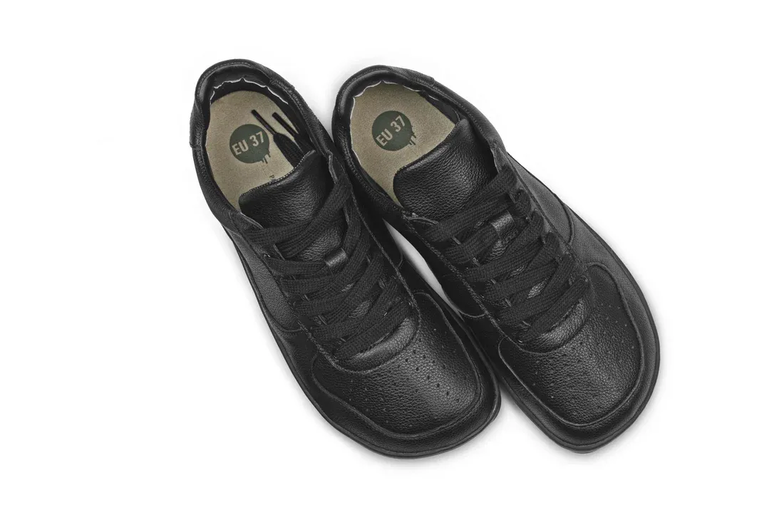 PaperKrane Adult Sneakers - Black Lows - Vegan