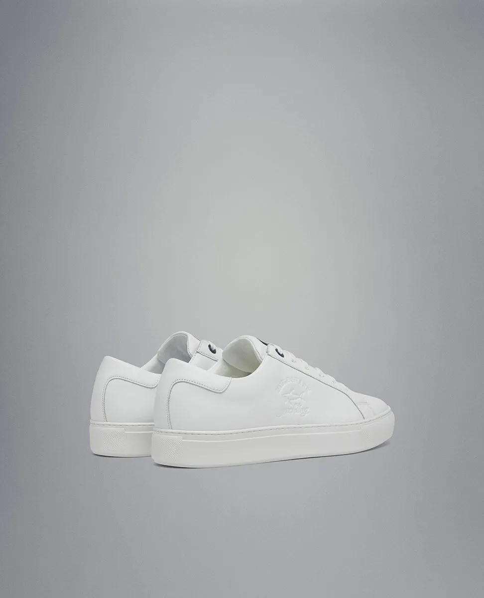 Paul & Shark Shoes with Pierced Shark on the Profile | White