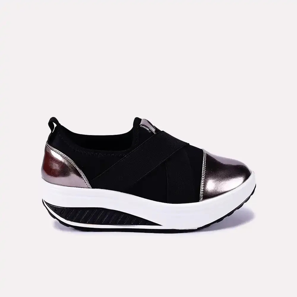 Phoebe Black Slip On Sneakers 0440659