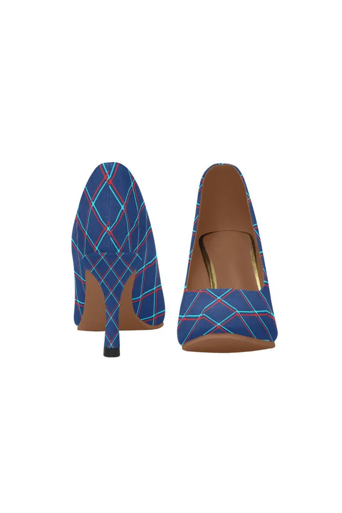 Plaid Player Women's High Heels