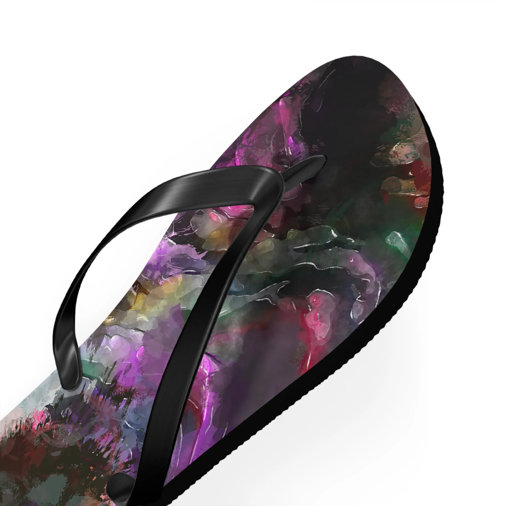 Purple Painting - Inovax Flip Flops