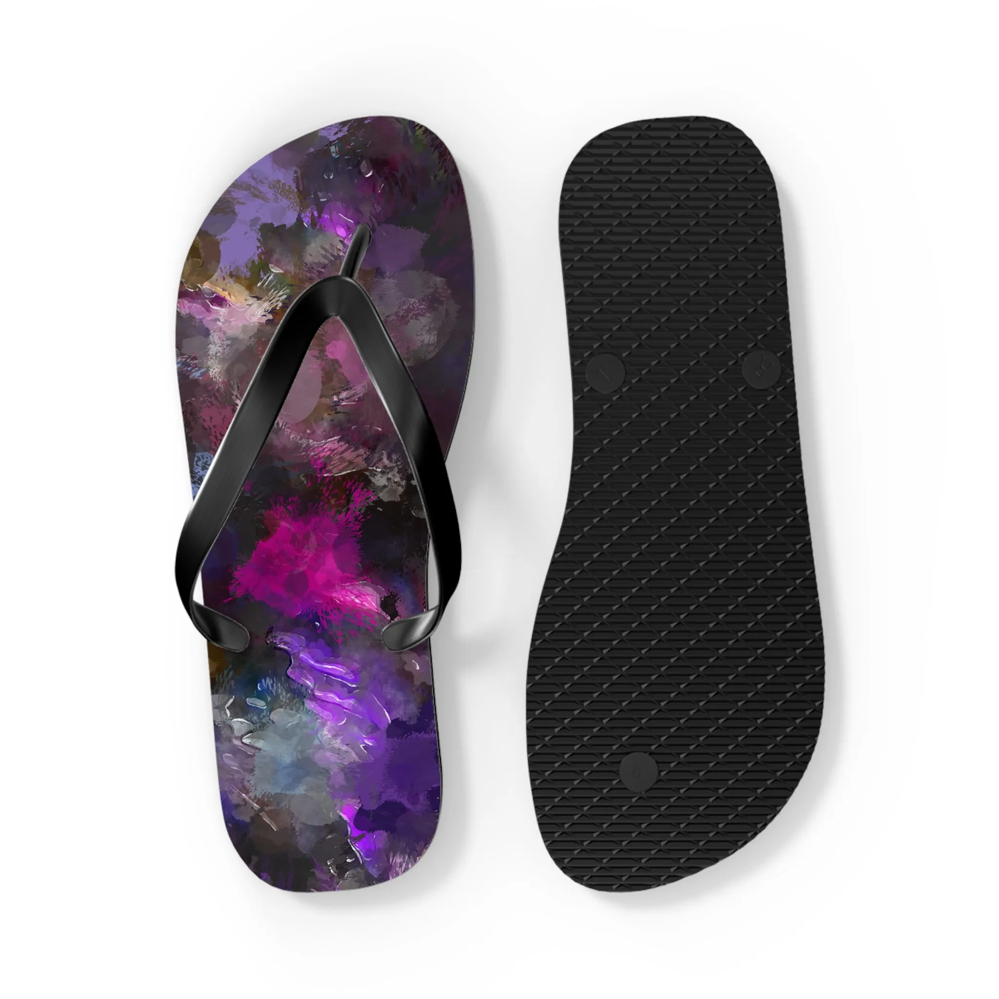 Purple Painting - Inovax Flip Flops