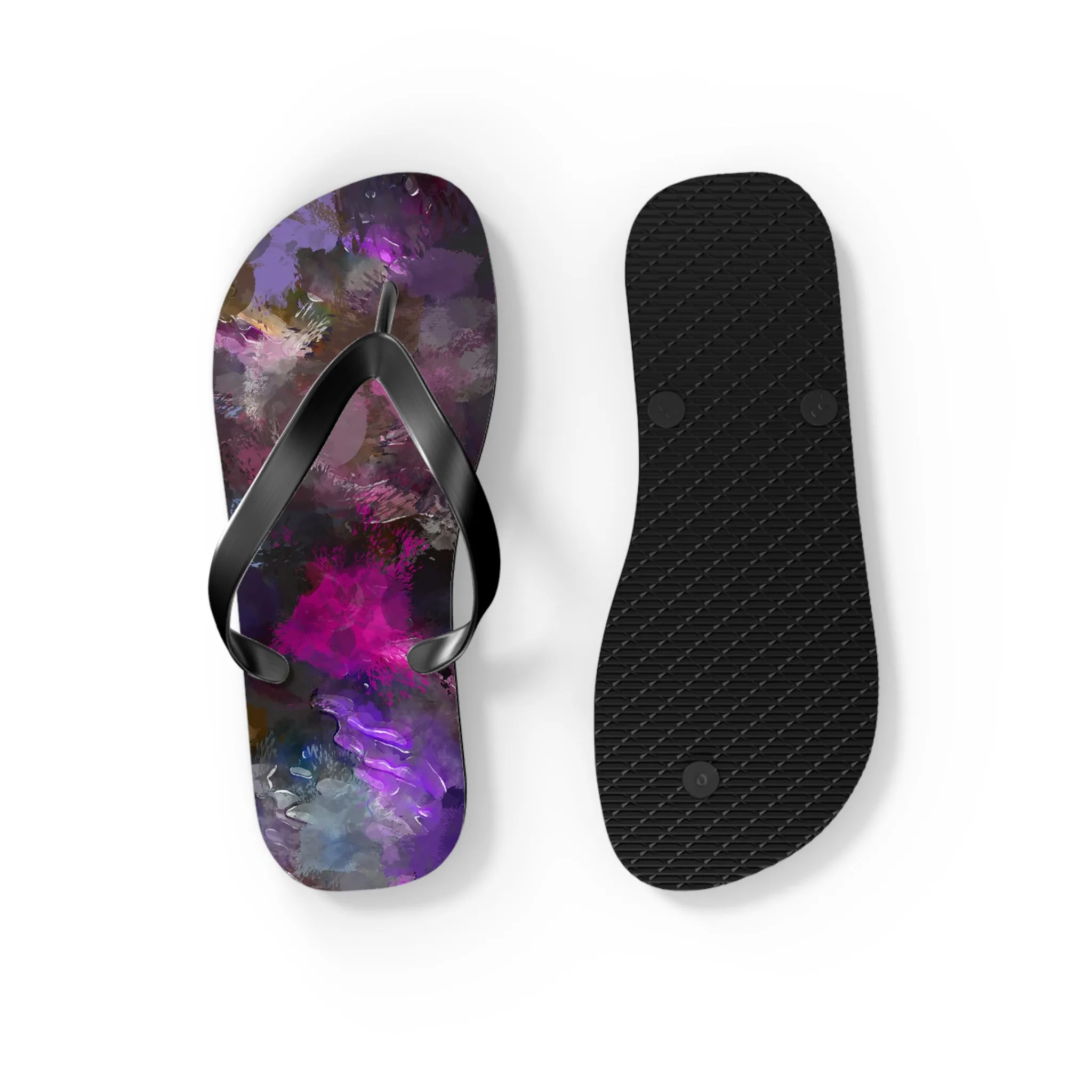 Purple Painting - Inovax Flip Flops