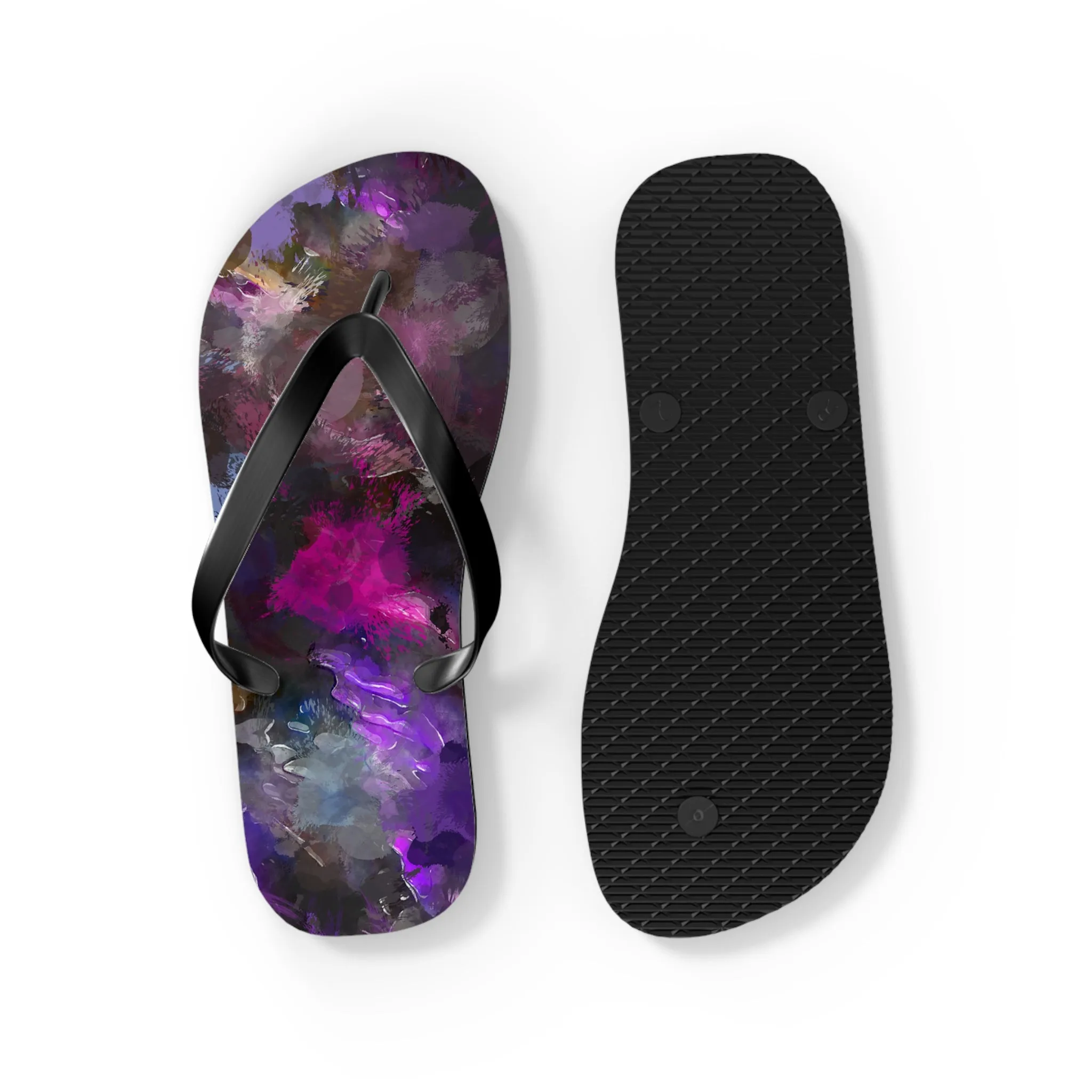 Purple Painting - Inovax Flip Flops