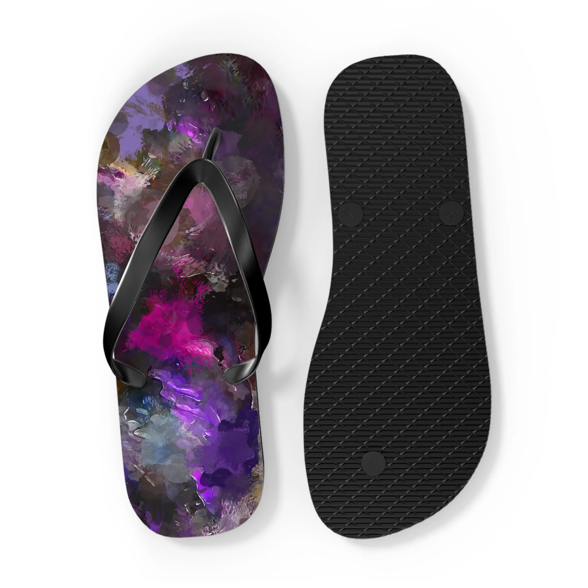 Purple Painting - Inovax Flip Flops