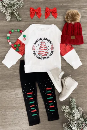 "Rockin' Around The Christmas Tree" Legging Set