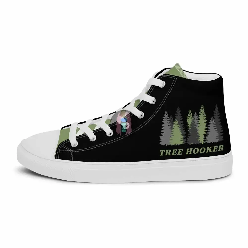 "Tree Hooker" Women’s high top canvas shoes