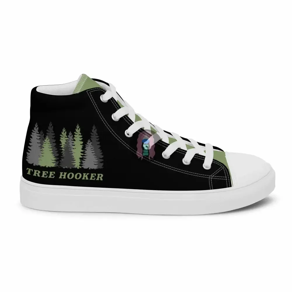 "Tree Hooker" Women’s high top canvas shoes