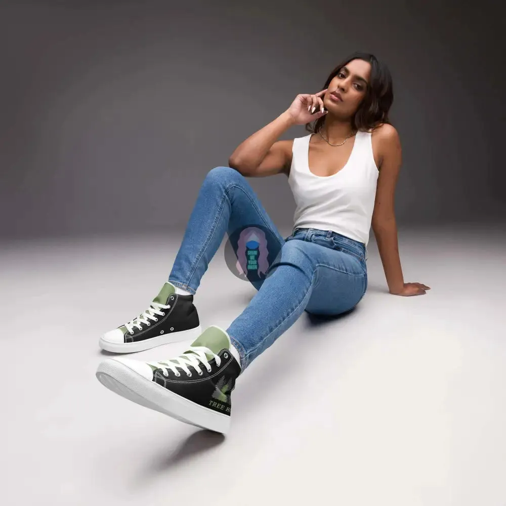 "Tree Hooker" Women’s high top canvas shoes