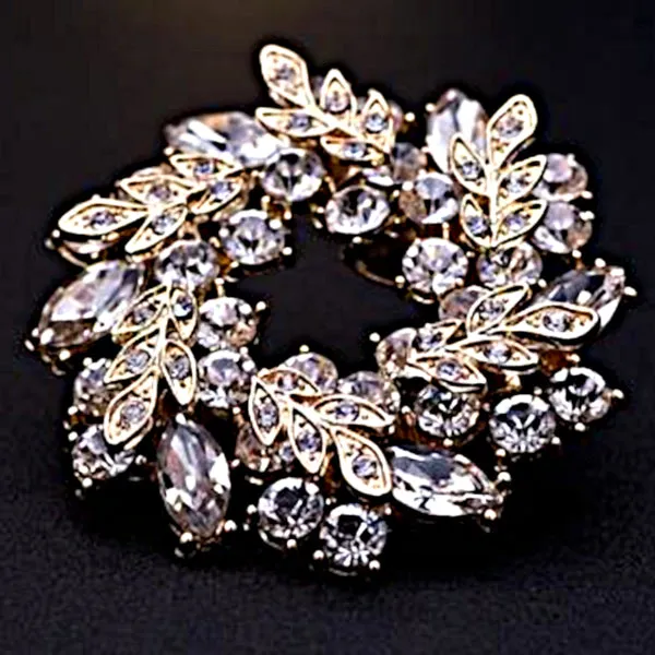 Rhinestone Ring Shaped Shoe Clip