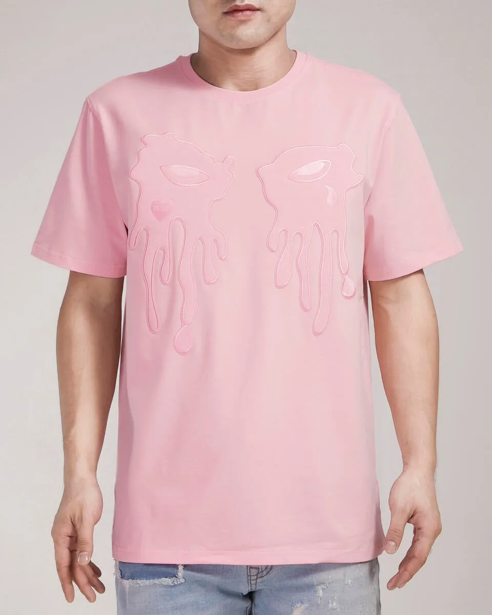 Roku Studio Tone on Tone Tears T-Shirt Pink