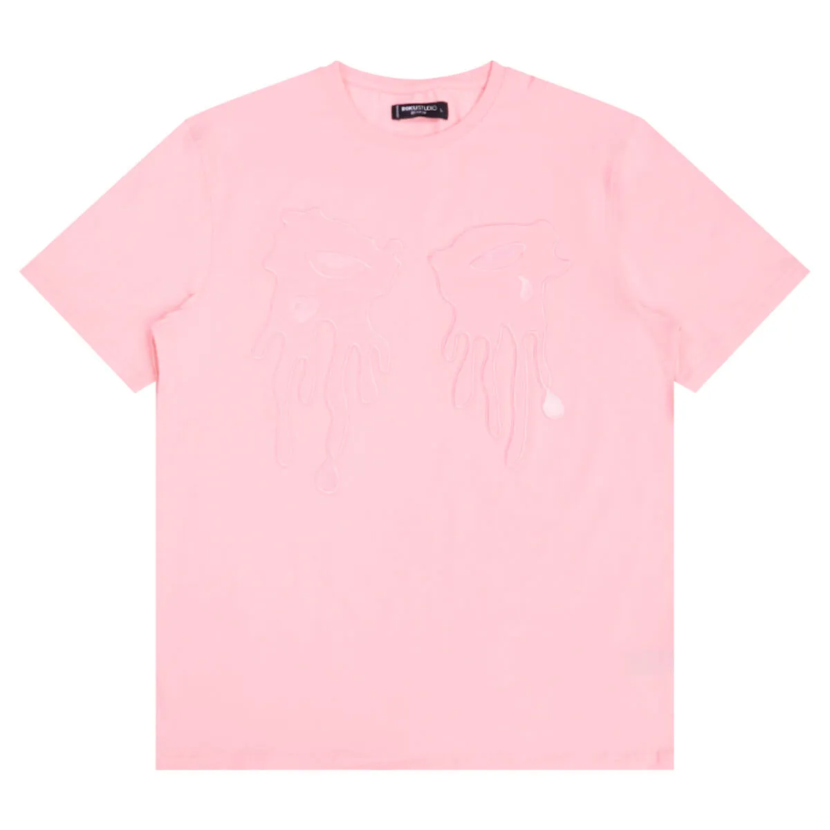 Roku Studio Tone on Tone Tears T-Shirt Pink