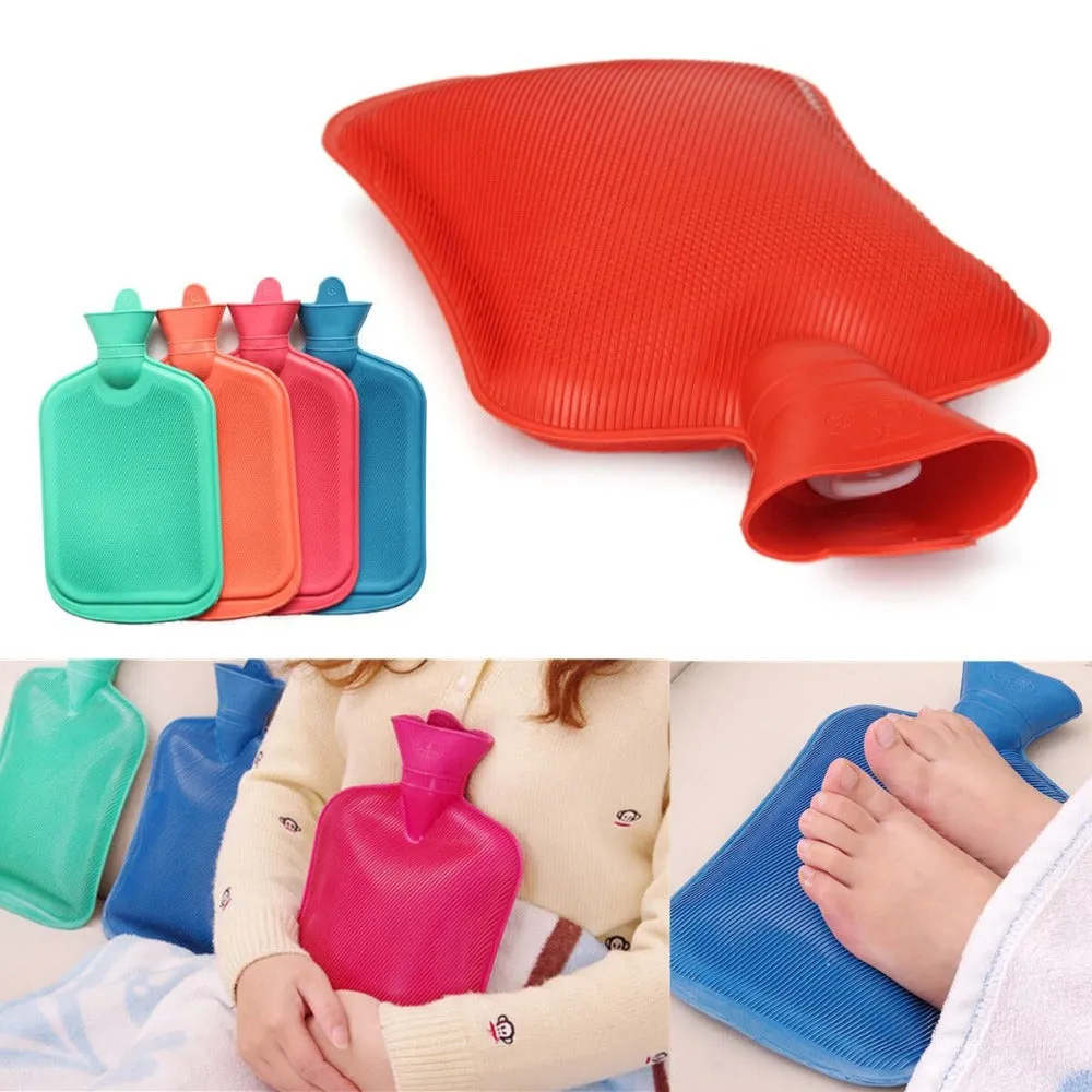 Rubber HOT WATER BOTTLE Bag WARM Relaxing Heat Cold Therapy 670 ML- 1800 ML